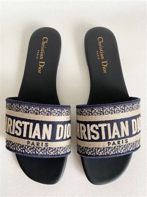 dway dior sandals|christian Dior dway slide sandals.